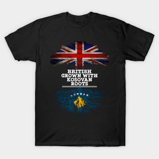 British Grown With Kosovan Roots - Gift for Kosovan With Roots From Kosovo T-Shirt